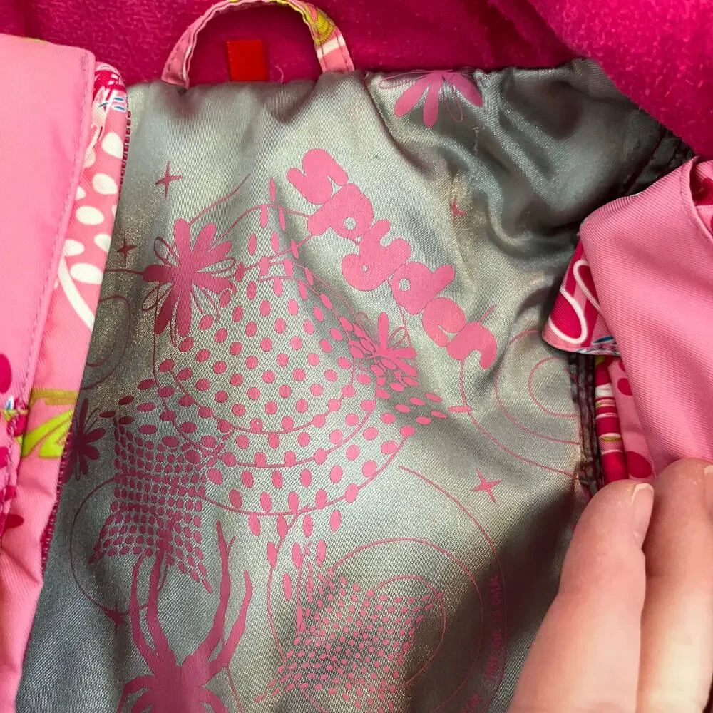 Spyder Pink Patterned Girls' Jacket